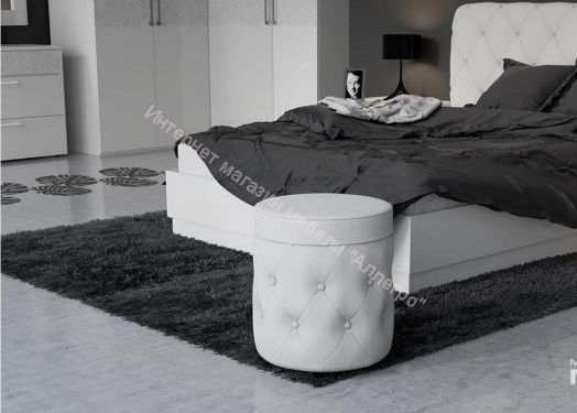 Пуф  "Тип 5" Белый кашемир