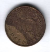 10 пфеннигов 1989 г. Германия ФРГ