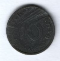 10 пфеннигов 1943 г. Германия