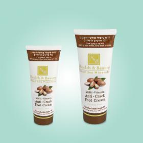 Мультивитаминный крем для ног, против трещин с маслом Аргана Health & Beauty (Хелс энд Бьюти) 180 мл