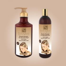 Шампунь с кератином для волос после термического воздействия Health & Beauty (Хелс энд Бьюти) 400 мл