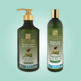 Увлажняющий крем для душа Оливковое масло и Мед Health & Beauty (Хелс энд Бьюти) 780 мл