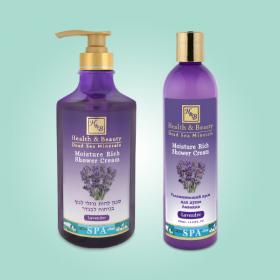 Увлажняющий крем для душа Лаванда Health & Beauty (Хелс энд Бьюти) 400 мл