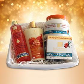 Подарочный набор на основе oблепихи Health & Beauty (Хелс энд Бьюти) 4 предмета