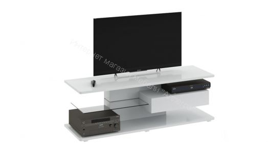 Тумба ТВ тип 1 «Diamond» (Белый глянец)
