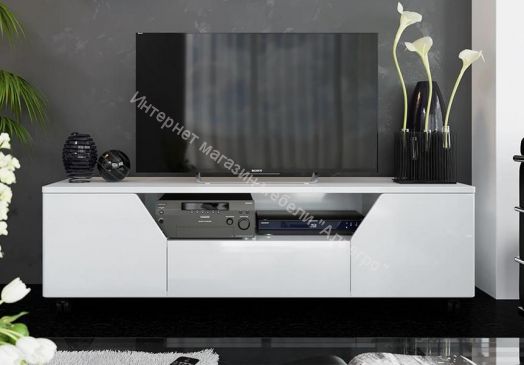 Тумба ТВ тип 4 «Diamond» (Белый глянец)