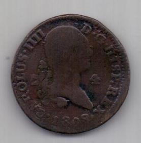 4 мараведи 1808 г. Испания