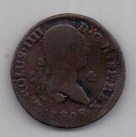 4 мараведи 1808 г. Испания