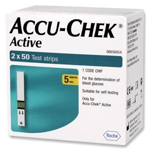 Тест-полоски "Акку-Чек Актив" (Accu-Chek Active) 100 шт