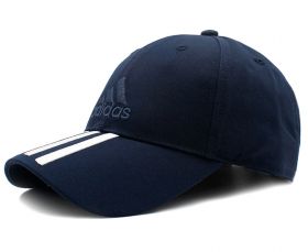 Бейсболка тёмно-синяя Adidas Six Panel Classic 3 Stripes Cap BK0808