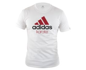 Футболка детская бело-красная Adidas Community T-Shirt Karate Kids ADICTK-K