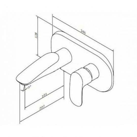 Смеситель Am.Pm Sensation F3072200 схема 2