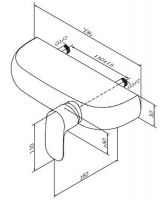 Смеситель Am.Pm для душа Sensation F3020000 схема 2