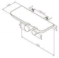 Смеситель Am.Pm для душа Sensation F3040000 схема 3