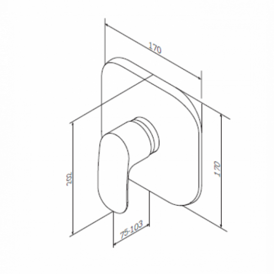 Смеситель Am.Pm для душа Sensation F3075000 ФОТО