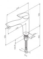 Смеситель Am.Pm Bliss L F5300064 схема 4
