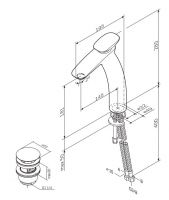 Смеситель для раковины Am.Pm Spirit V2.0 F70A92200 схема 5