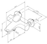 Смеситель Am.Pm Spirit V2.0 F70A10000 схема 3