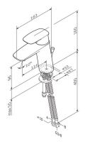 Смеситель Am.Pm Spirit V2.1 F71A02100 схема 5