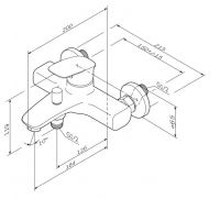 Смеситель Am.Pm Spirit V2.1 F71A10000 схема 4