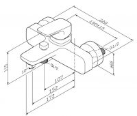 Смеситель Am.Pm Spirit F7010000 схема 3