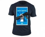 Футболка чёрно-серая Adidas Graphic Tee Power ADITSG5