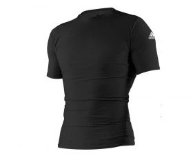 Футболка компрессионная (Рашгард) черная Adidas Rush Guard Short Sleeve ADITS312