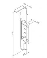 Душевая панель с гидромассажем Am.Pm Tender 1 (Тендер) 31х165 схема 1