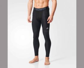 Леггинсы чёрные компрессионные Adidas Techfit Chill Long Tights AI3341