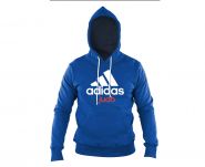 Толстовка с капюшоном сине-белая (Худи) Adidas Community Hoody Judo ADICHJ