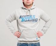 Толстовка с капюшоном серая (Худи) Adidas Graphic Hoody Boxing ADISSH02