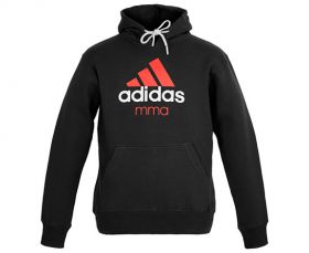 Толстовка с капюшоном черно-оранжевая (Худи) Adidas Community Hoody MMA ADICHMMA