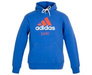 Толстовка с капюшоном сине-оранжевая (Худи) Adidas Community Hoody Judo ADICHJ