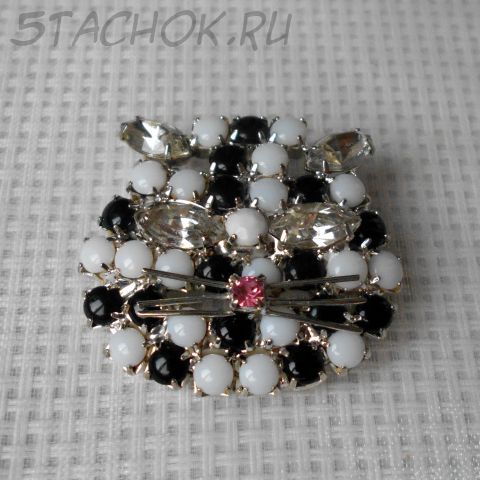 Брошь "Мордочка котика"