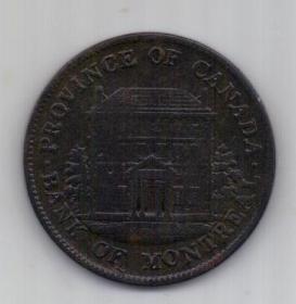 1/2 пенни 1844 г. Канада. Великобритания