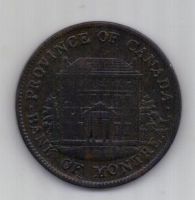 1/2 пенни 1844 г. Канада. Великобритания