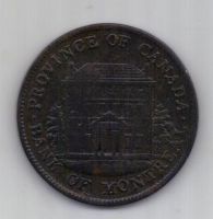 1/2 пенни 1844 г. Канада. Великобритания