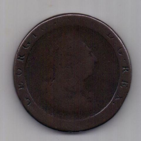 1 пенни 1797 г. Великобритания
