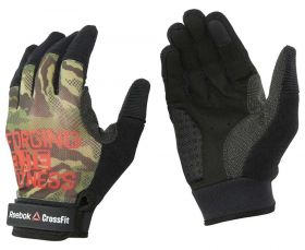 Перчатки для фитнеса черно-зеленые Adidas CrossFit Mens Training Glove AY4319