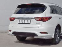 Защита заднего бампера уголки d63 секции INFINITI QX60 2016-