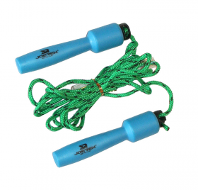 Скакалка JOEREX JD6062 веревочная пластиковые ручки 2.8 м