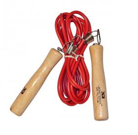 Скакалка JOEREX JD6068 резиновая, деревянные ручки 2,8 м