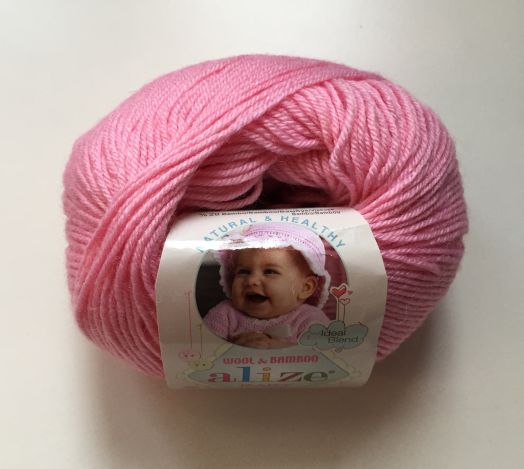 BABY WOOL (ALIZE) 194-розовый