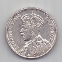 1/2 рупии 1934 г. AUNC Маврикий. Великобритания