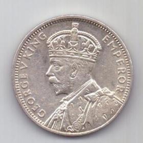 1/2 рупии 1934 года Маврикий UNC Великобритания