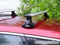 Багажник на крышу Mazda CX-7, Атлант, крыловидные аэродуги