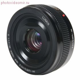 Объектив Panasonic Lumix H-H020A LUMIX G 20 мм / F 1.7 II ASPH. черный