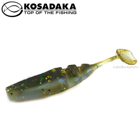 Виброхвост Kosadaka Loopy Shad 80, 7шт., цвет BBR LSH-080-BBR