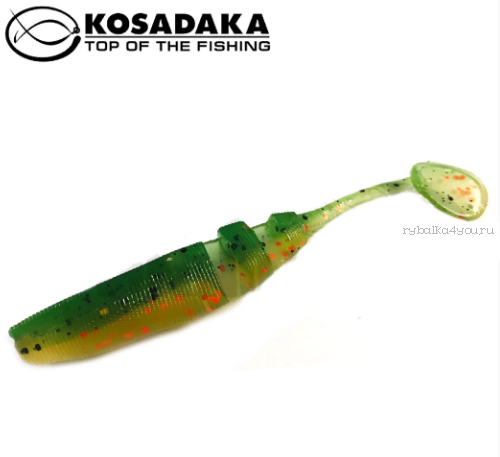 Виброхвост Kosadaka Loopy Shad 80, 7шт., цвет BOT LSH-080-BOT