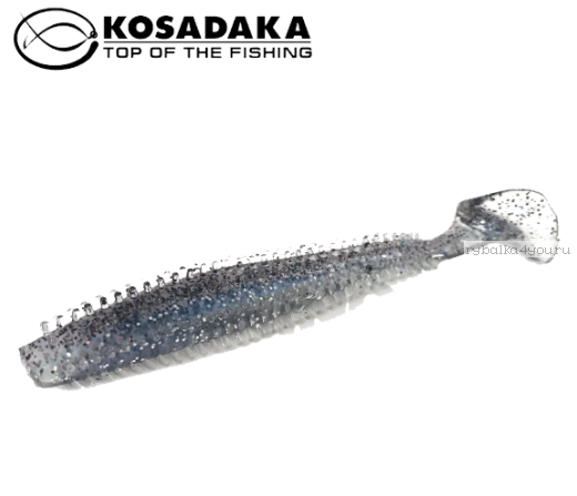 Виброхвост Kosadaka Spikey Shad 90, 9шт., цвет SR SSH-090-SR